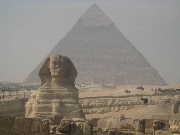 Sphinx and pyramid...classic