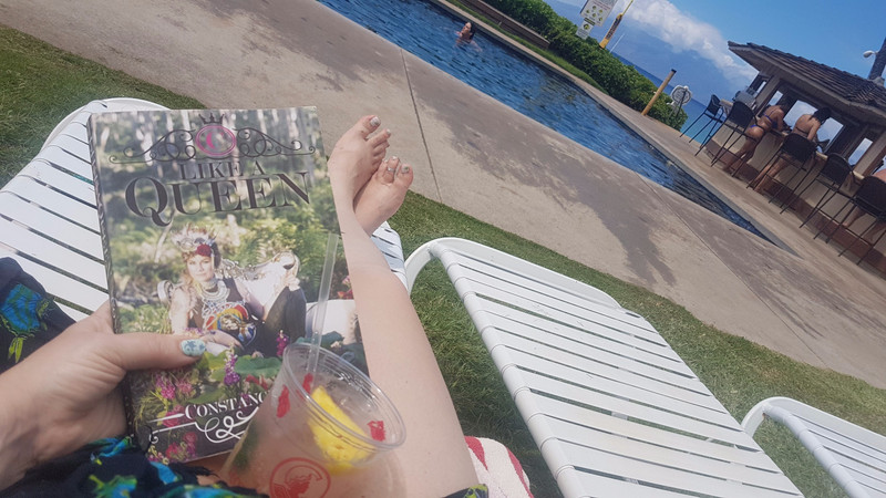 A good book and a cocktail by the pool overlooking the ocean