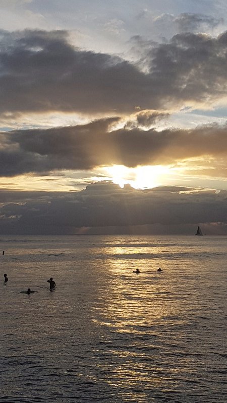Sunset Waikiki Beach 