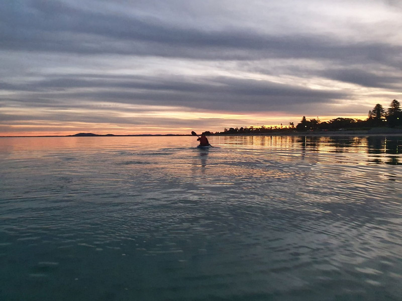 Sunset kayaking