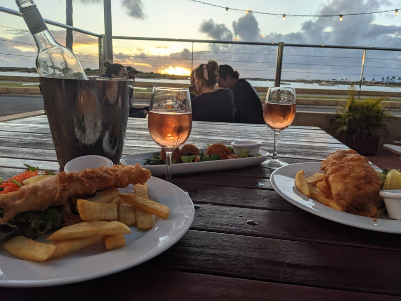 Fish and chips at The Carnavon