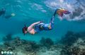 Mermaid Swimming Nudi Reef