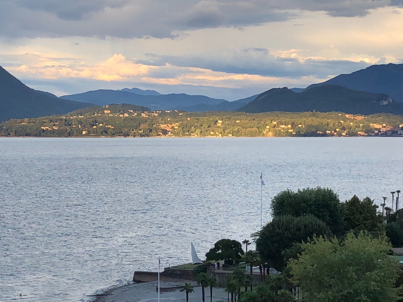 Sunset across Lake Maggiore 