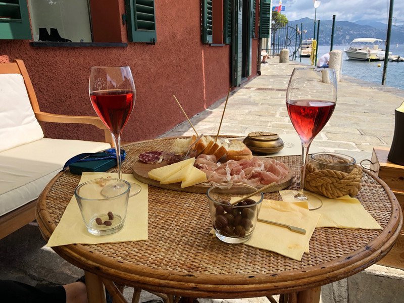 lunch stop in Portofino 