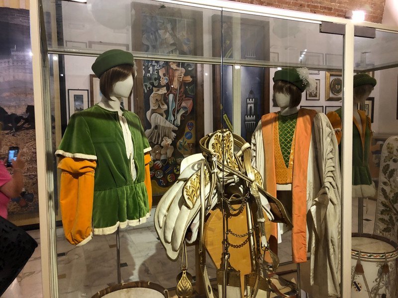 Costumes worn by the Forest jockey in recent years