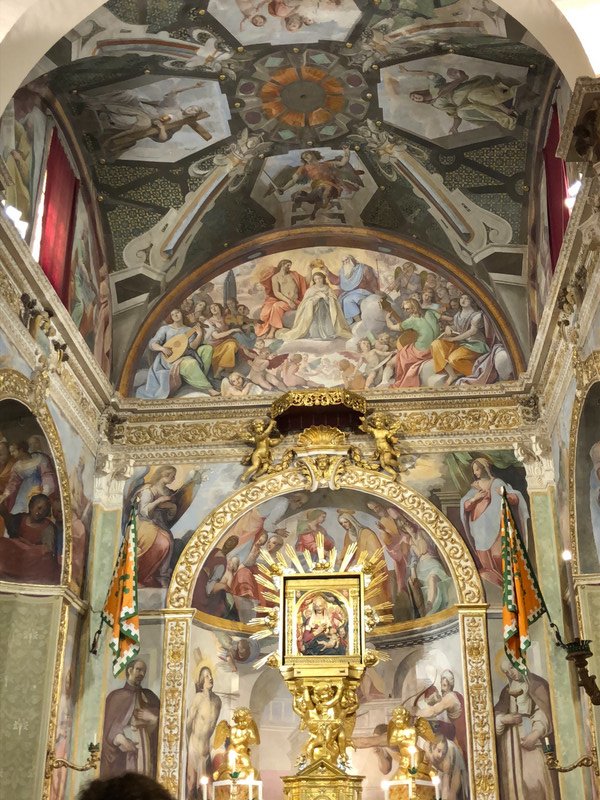 inside the Duomo (cathedral) in Siena