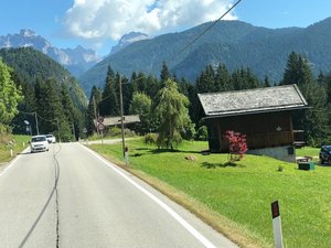 On the road through the Dolomites 