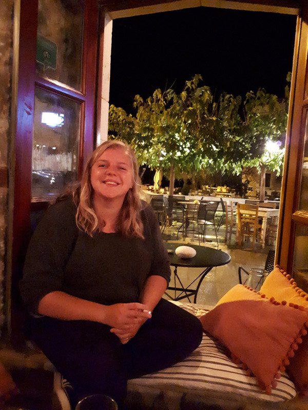 Julia at Molos Bar