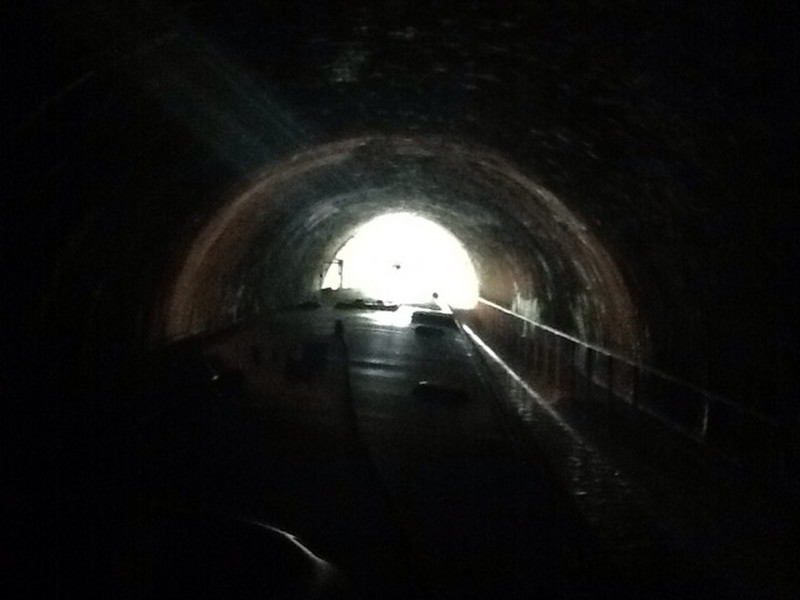 The tunnel - all 250 yards of it.