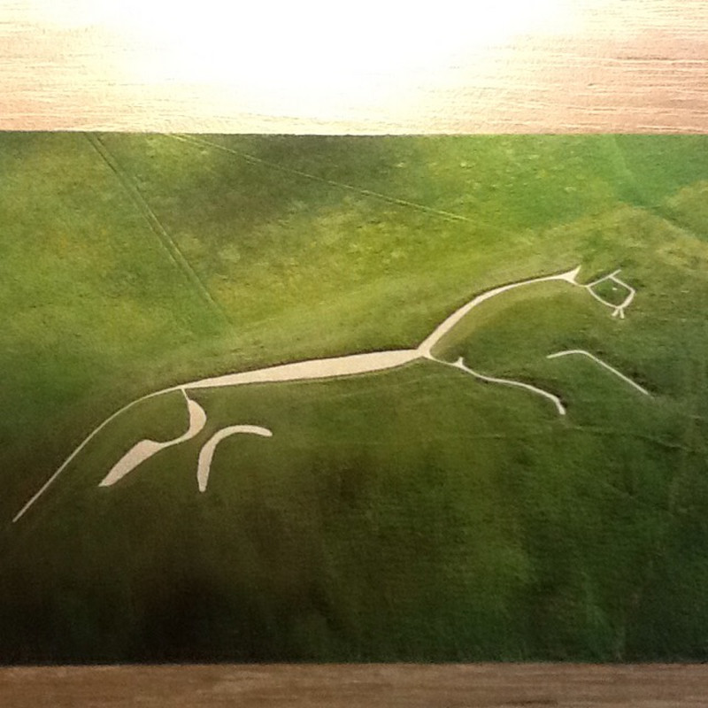 A Postcard of the White Horse at Uffington