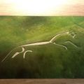 A Postcard of the White Horse at Uffington