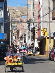 Trike taxis in Puno