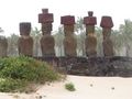 Anakena Moai -the other side