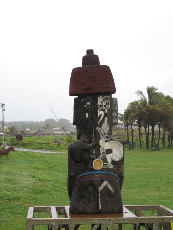 Replica of Moai