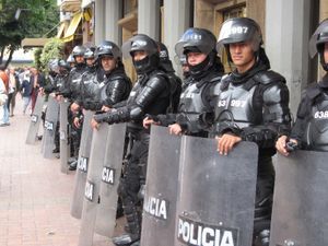 Riot Police in Bogota
