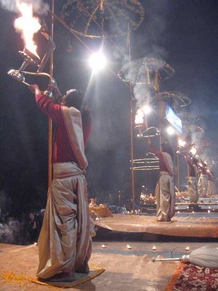 nightly Puja ceremony