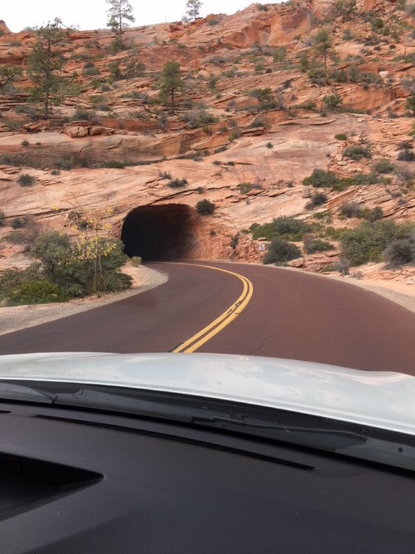 Red rock tunnels