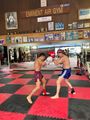 Sparring from Wednesday