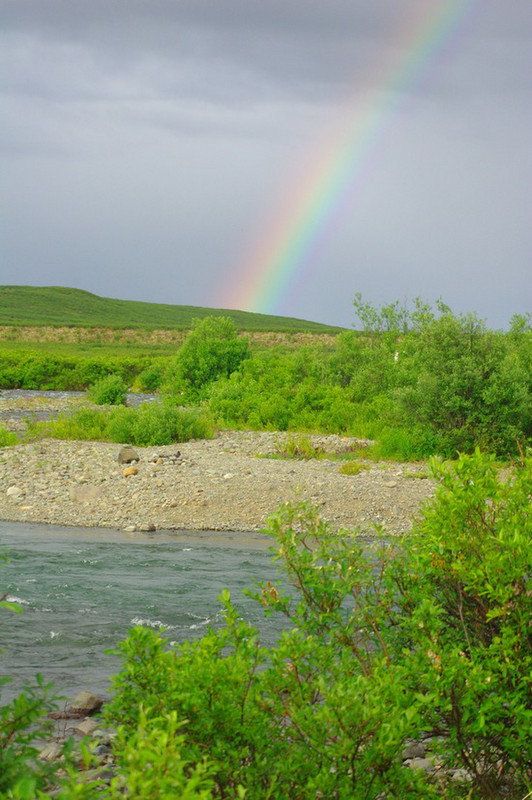 Rainbow over Clearwater Creek