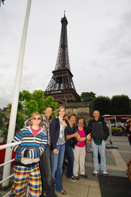 Group shot near Eiffel Tower