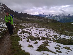 Leaving the Weisshorn