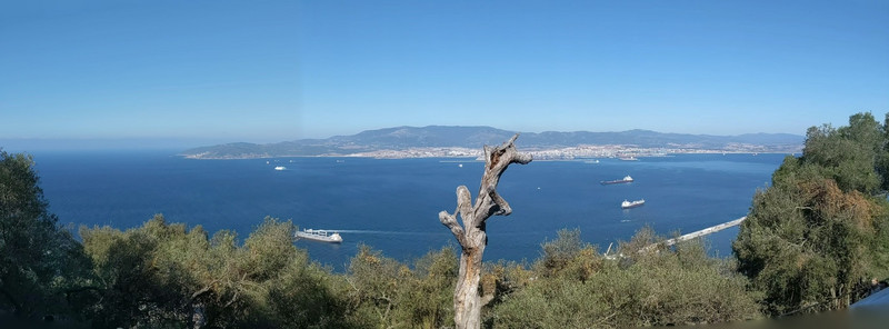 Pano of Mediterranean from Gibraltar