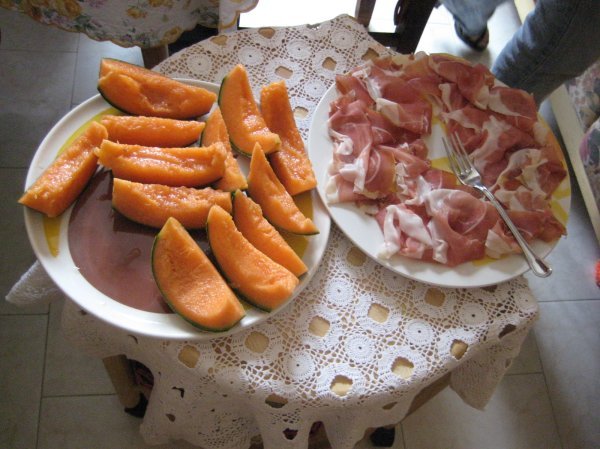 prosciutto con melone