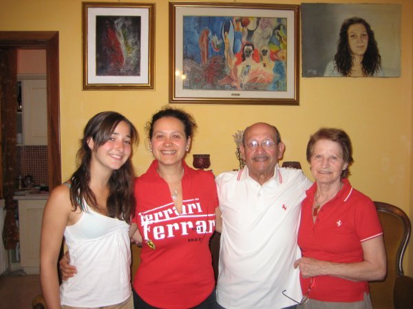 me and Annarita, zio Mimmo and zia Pia