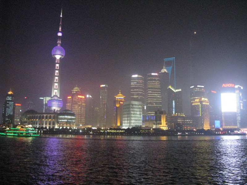 The Shanghai Waterfront at Night