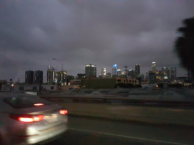 L.A. Twilight skyline. 