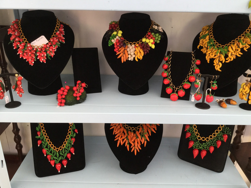 Fruit and vegetable necklaces