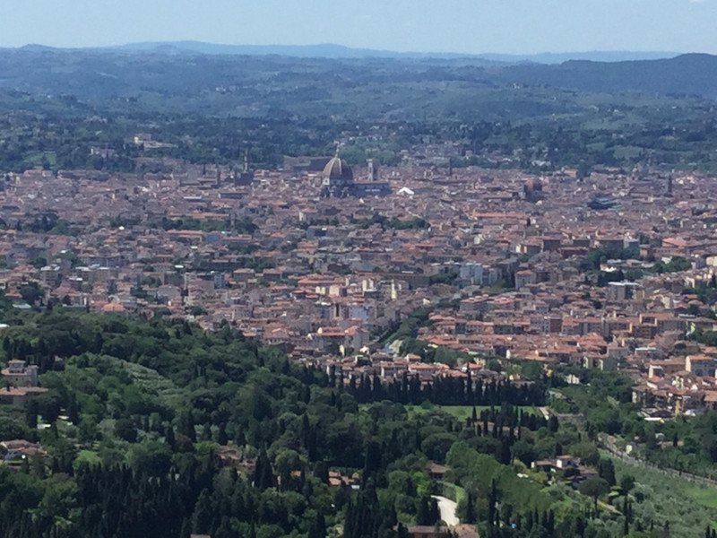 The view of Florence from the San Francescan church