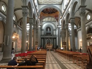 Inside the Basilica Di San Lorenzo