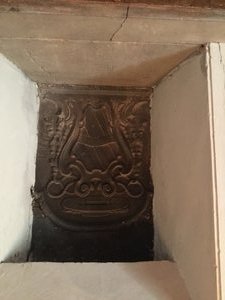 Fire guard with the Cardinal’s coat of arms and Cardinal’s hat