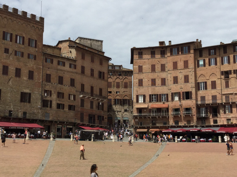 Buildings around Piazza del Campo