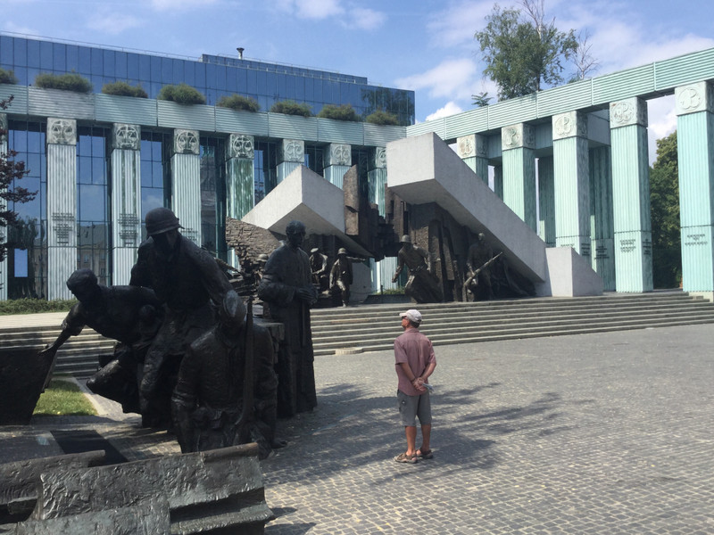 1989 sculpture Warsaw Uprising Monement