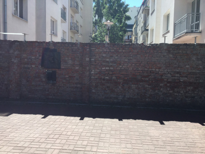 A fragment of the Jewish Ghetto wall