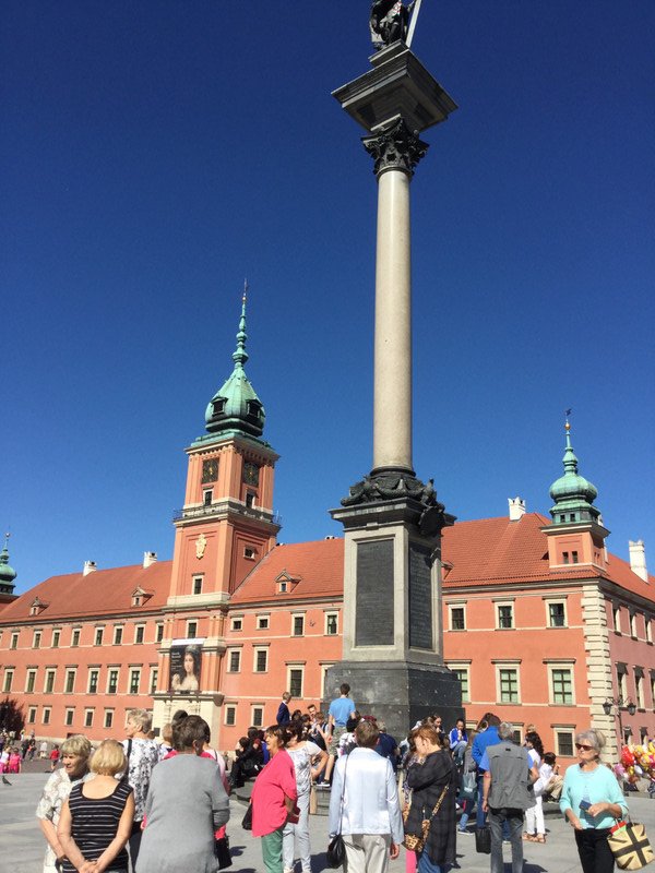 Sigismund’s Column in front of the Royal palace in Castle Square.