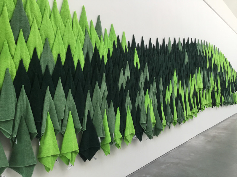 A Siberian forest made of ‘Made in China’ hand towels
