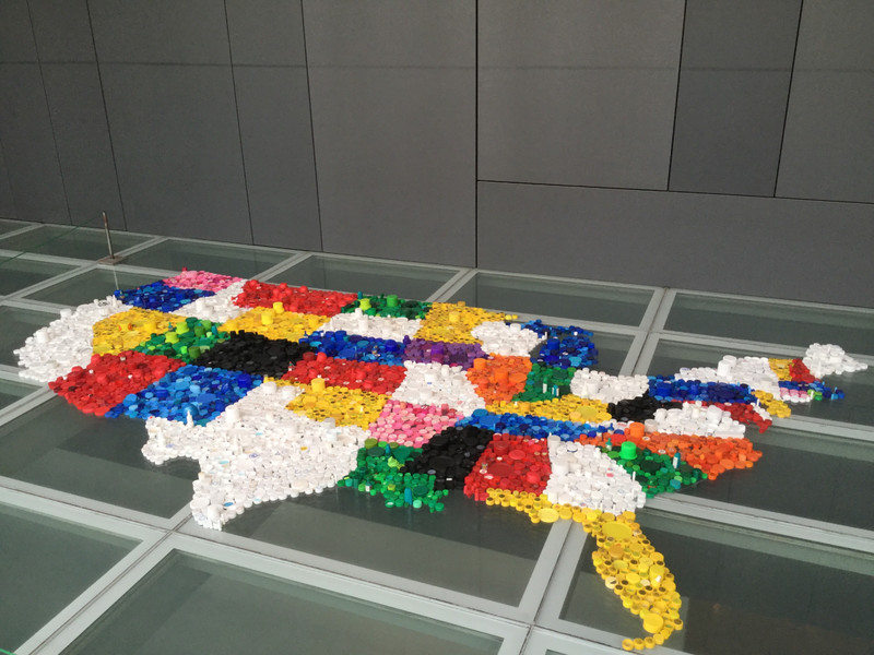 The USA made of left over plastic