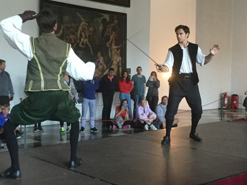 The duel with Laertes, Ophelia’s brother