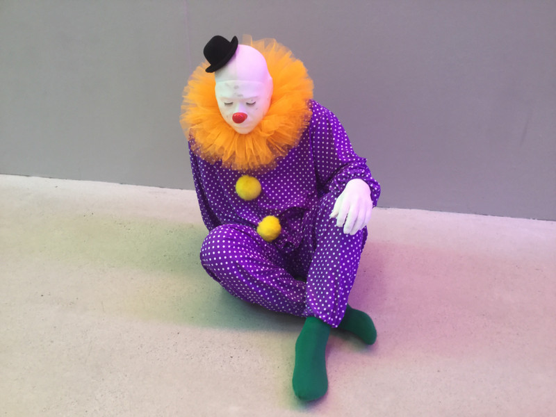 A purple clown 