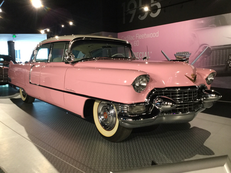 His pink 1955 Cadillac 
