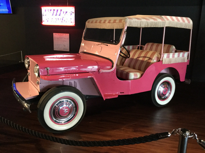 A golf buggy used on the set of Blue Hawaii