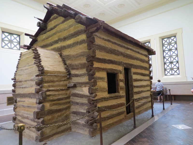 The log cabin inside