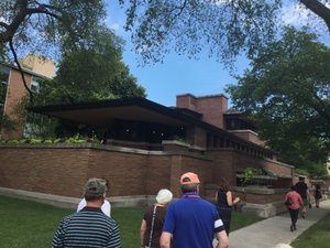 The Robie House on a corner site