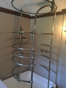 A very modern shower for the time