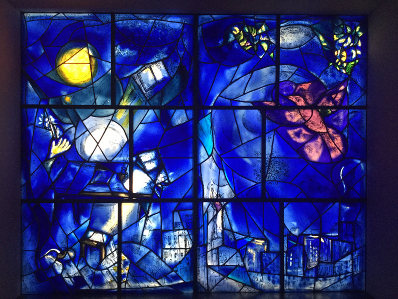 One of four glorious windows by Chagall