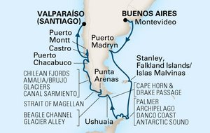Antarctic ItineraryMap