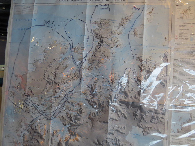 A photo of the map